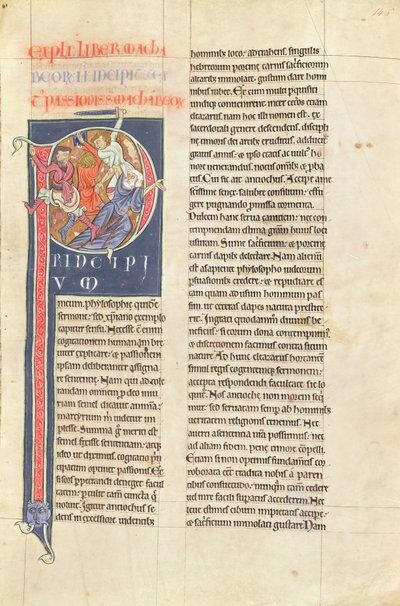 Ms 2 fol.146 t.2 Machabaeorum, aus der Bibel des Klosters Saint-Andre aux-Bois von French School